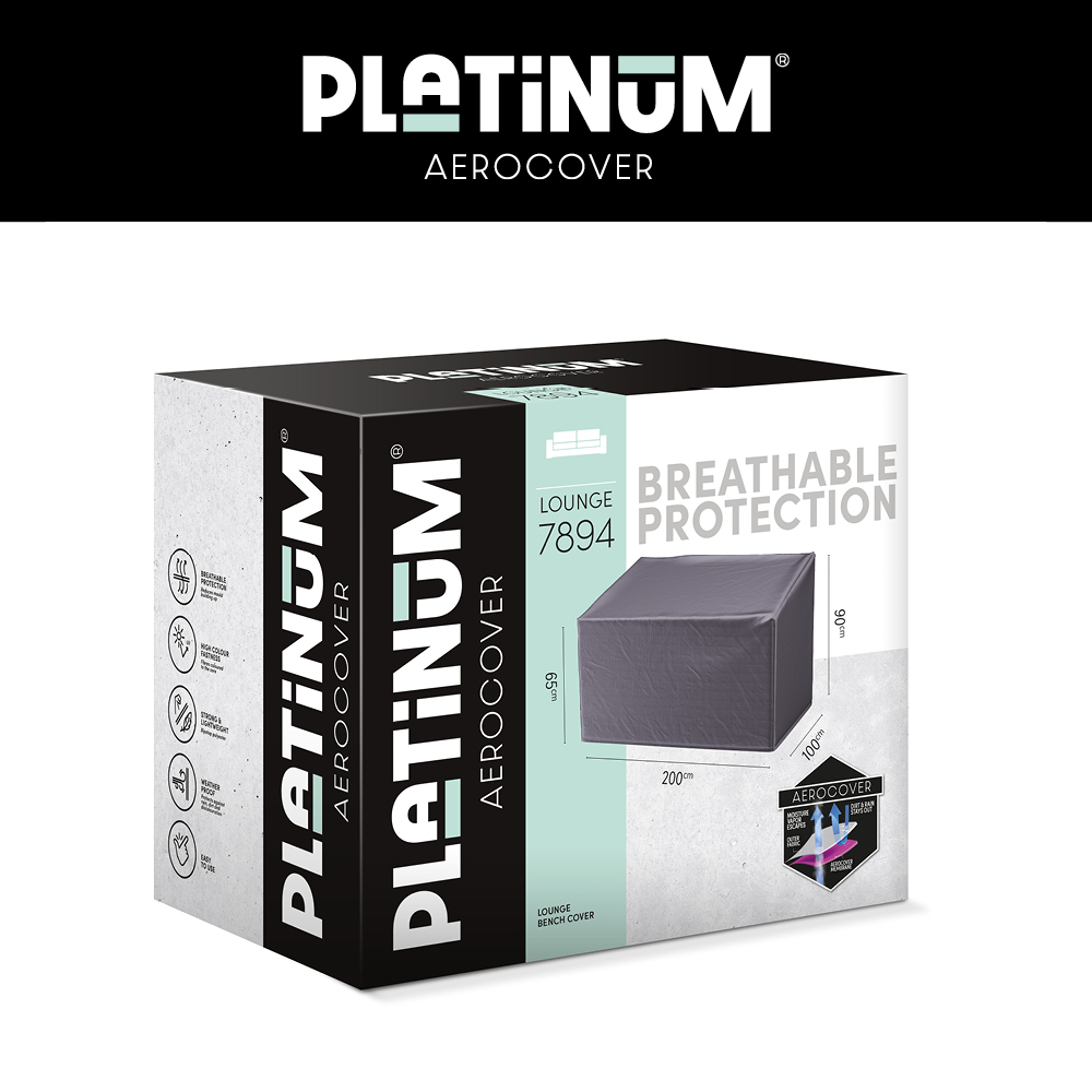 Overtræk til terrassebænk 200 x 100 H: 90/65 cm