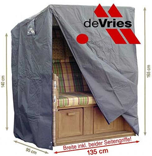 Strandkurvovertræk 135 x 95 H: 165 / 140 cm deVries Classic XL Strandkurvovertræk 135 x 95 H: 165 / 140 cm deVries Classic XL