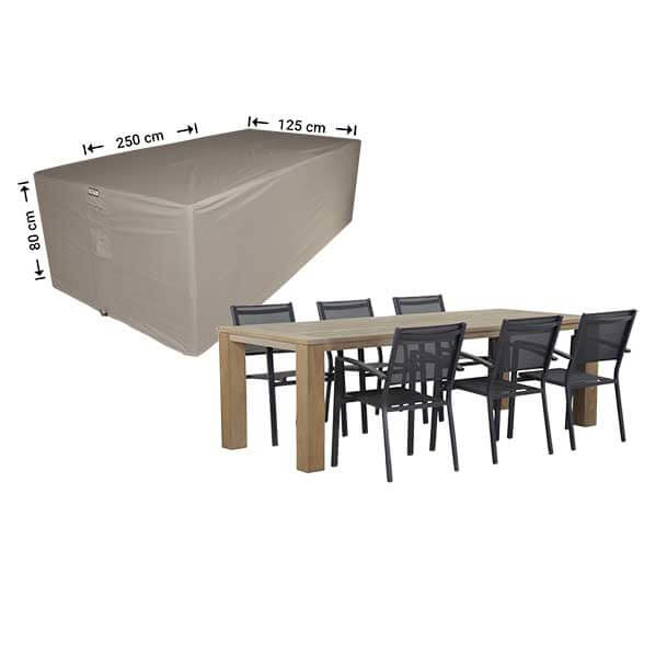 RDS250125-5Vyw81teYmWEpG Rektangulær møbelovertræktil havemøbler 250 x 125 H: 80 cm