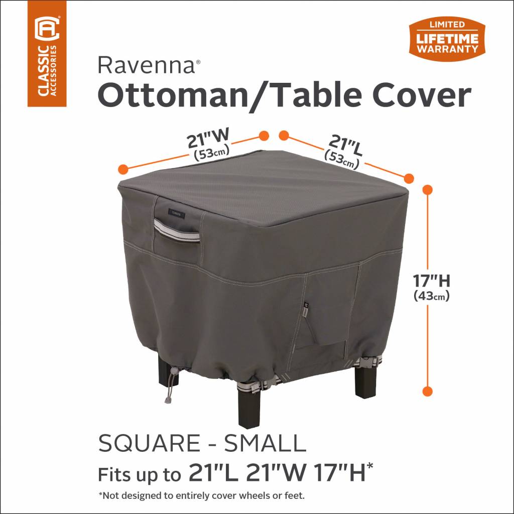 Havefodskammel overtræk 53 x 53 H: 43 cm
