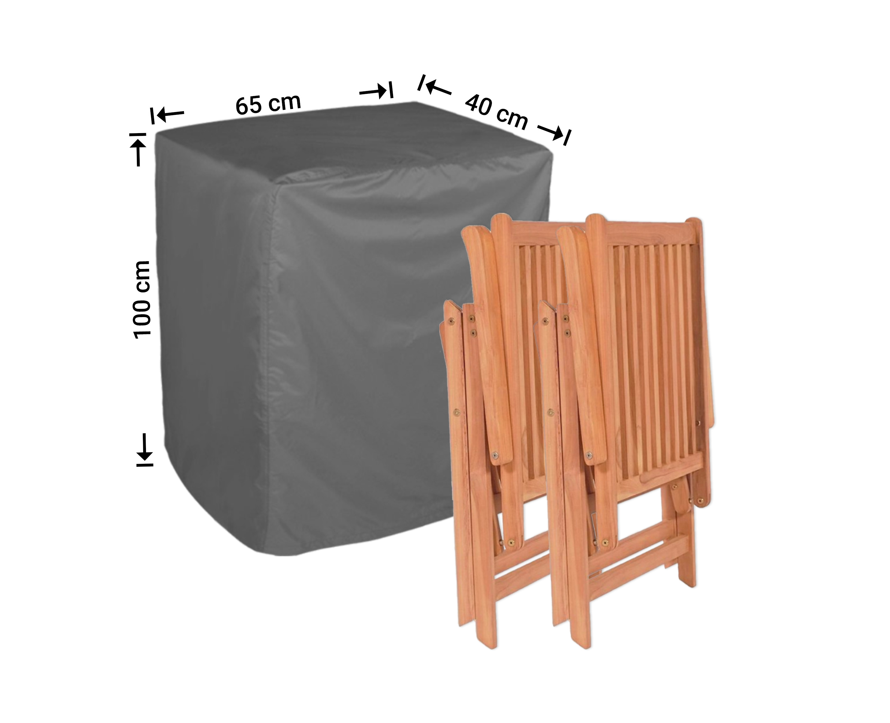 Raffles Covers overtræk til sammenklappede justerbare havestole