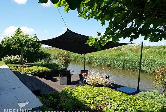 antraciet-4-3-sfeer-coolfit Rechthoekig 4 x 3  schaduwdoek Coolfit  - sfeer