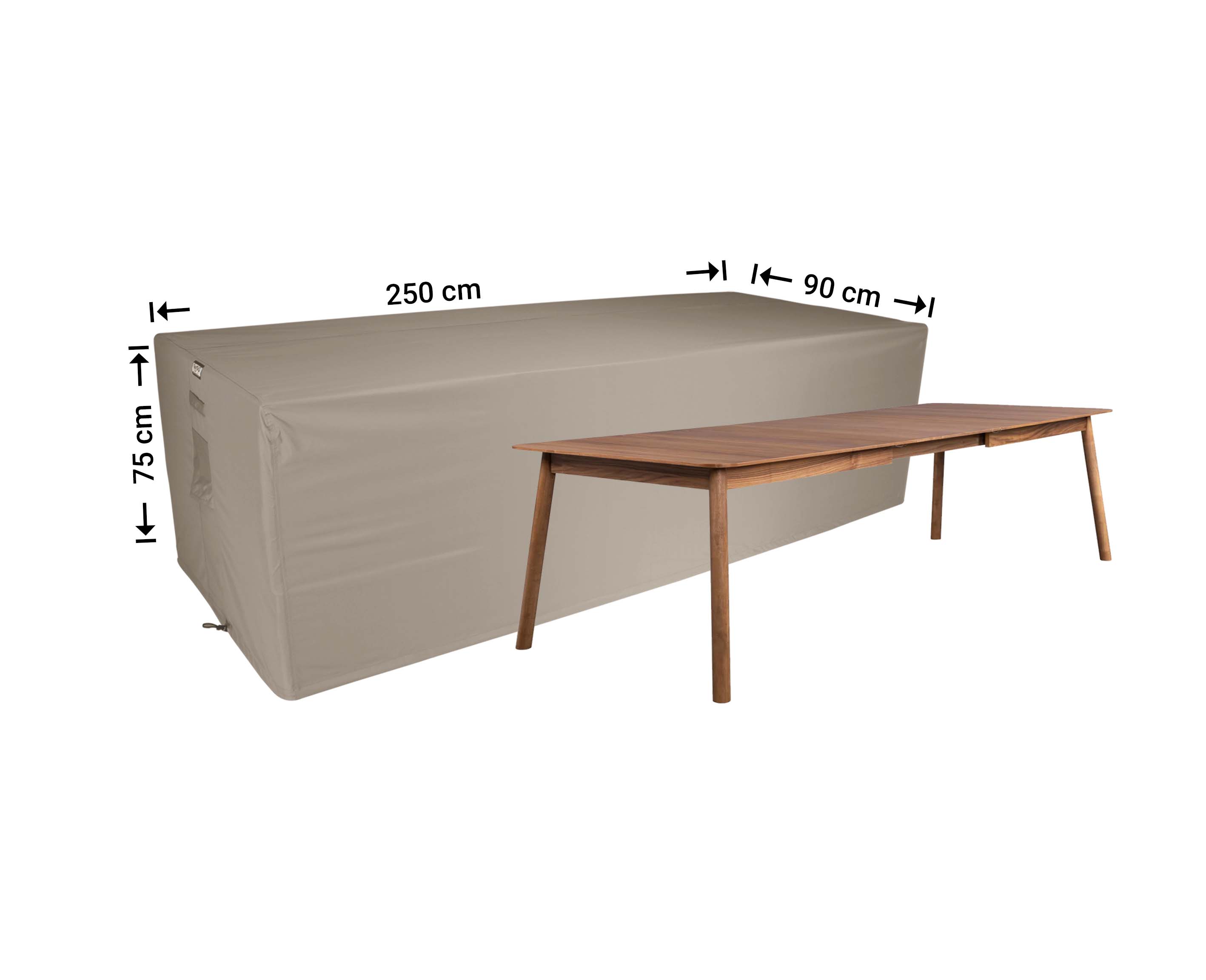 Overtræk til havebord 250 x 90 H: 75 cm Overtræk til havebord 250 x 90 H: 75 cm