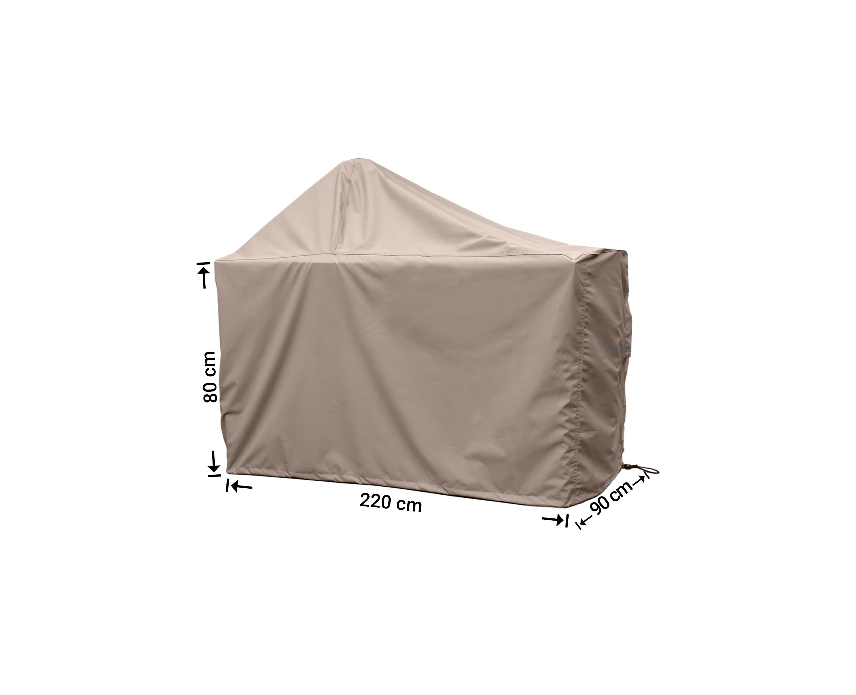 Overtræk til Big Green Egg plus bord 220 x 90 H: 80 / 145 cm Overtræk til Big Green Egg plus bord 220 x 90 H: 80 / 145 cm