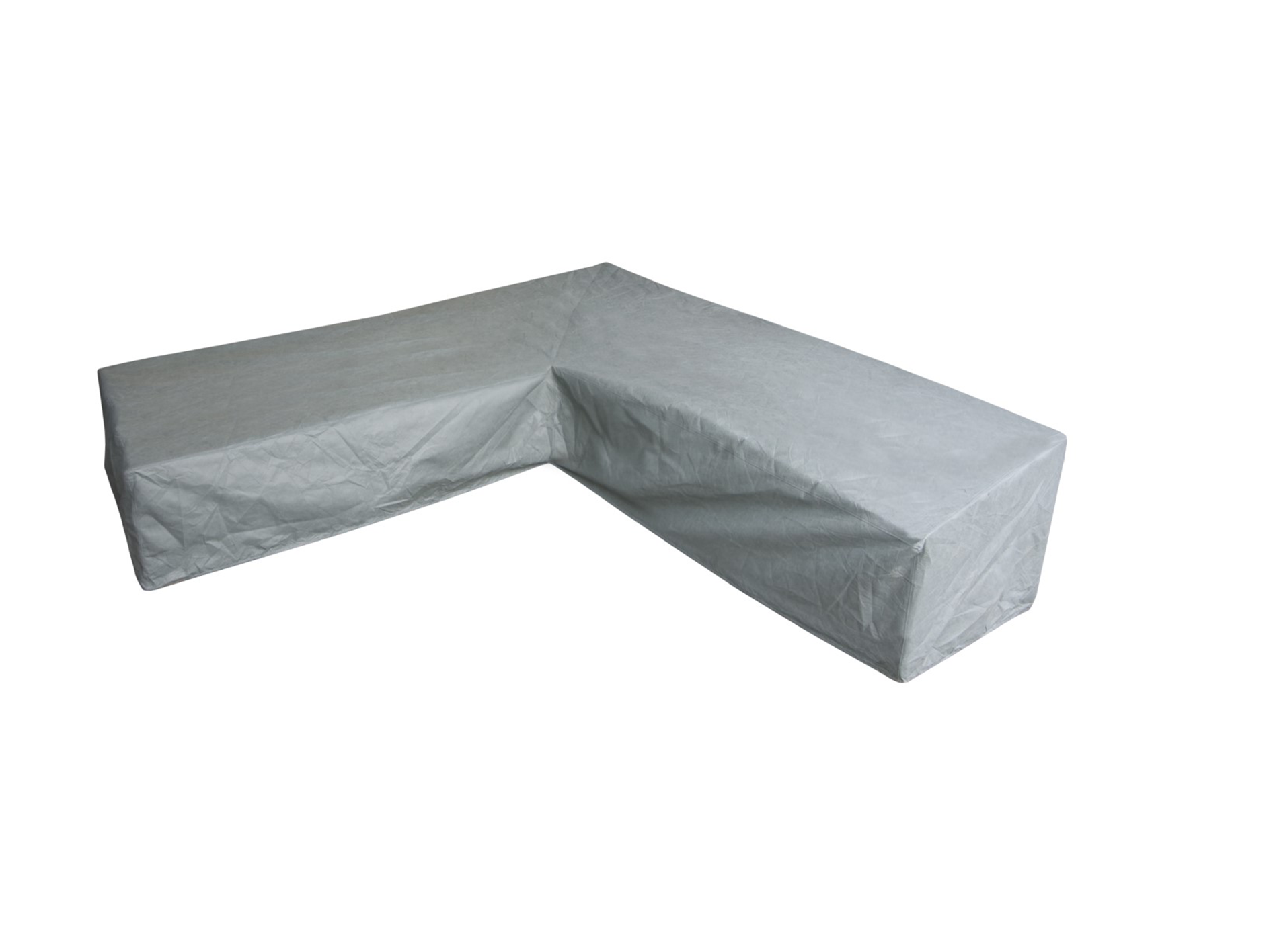 Weather cover for a L-shaped dining lounge 280 x 350 x 105 H: 100 - 70 cm