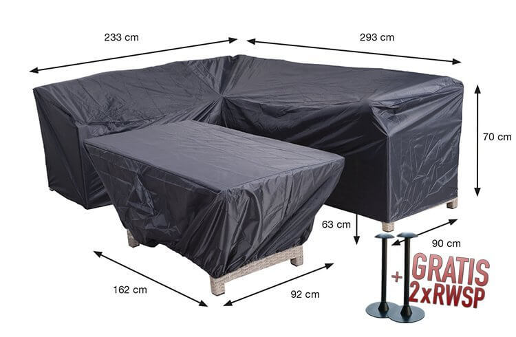 70856-hoes-voor-hoek-plus-tafelsQyIUpVWdyYOg Overtræk til loungesæt høj ryglæn 293 x 233 x 85 H: 90 cm