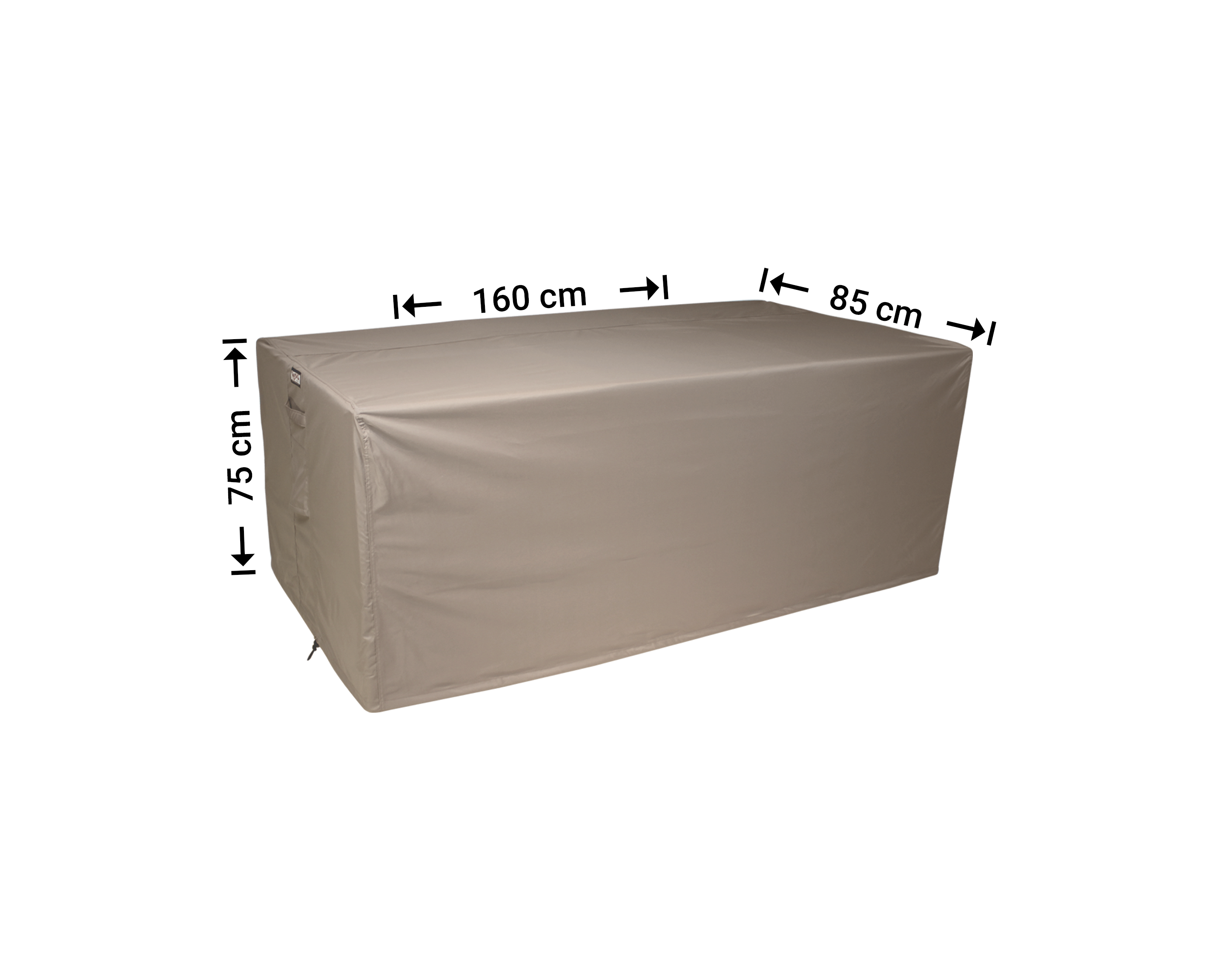 Overtræk til loungesofa 160 x 85 H: 75 cm small