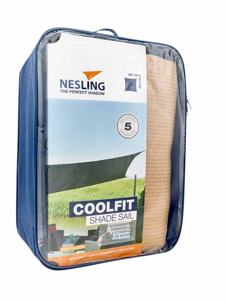 Rechthoekig 4 x 3  schaduwdoek Coolfit  - verpakking