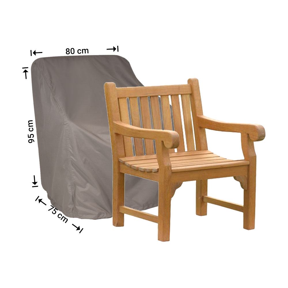 RTGC80-complete Afdekhoes voor tuinstoel 80 x 75 H: 95/65 cm