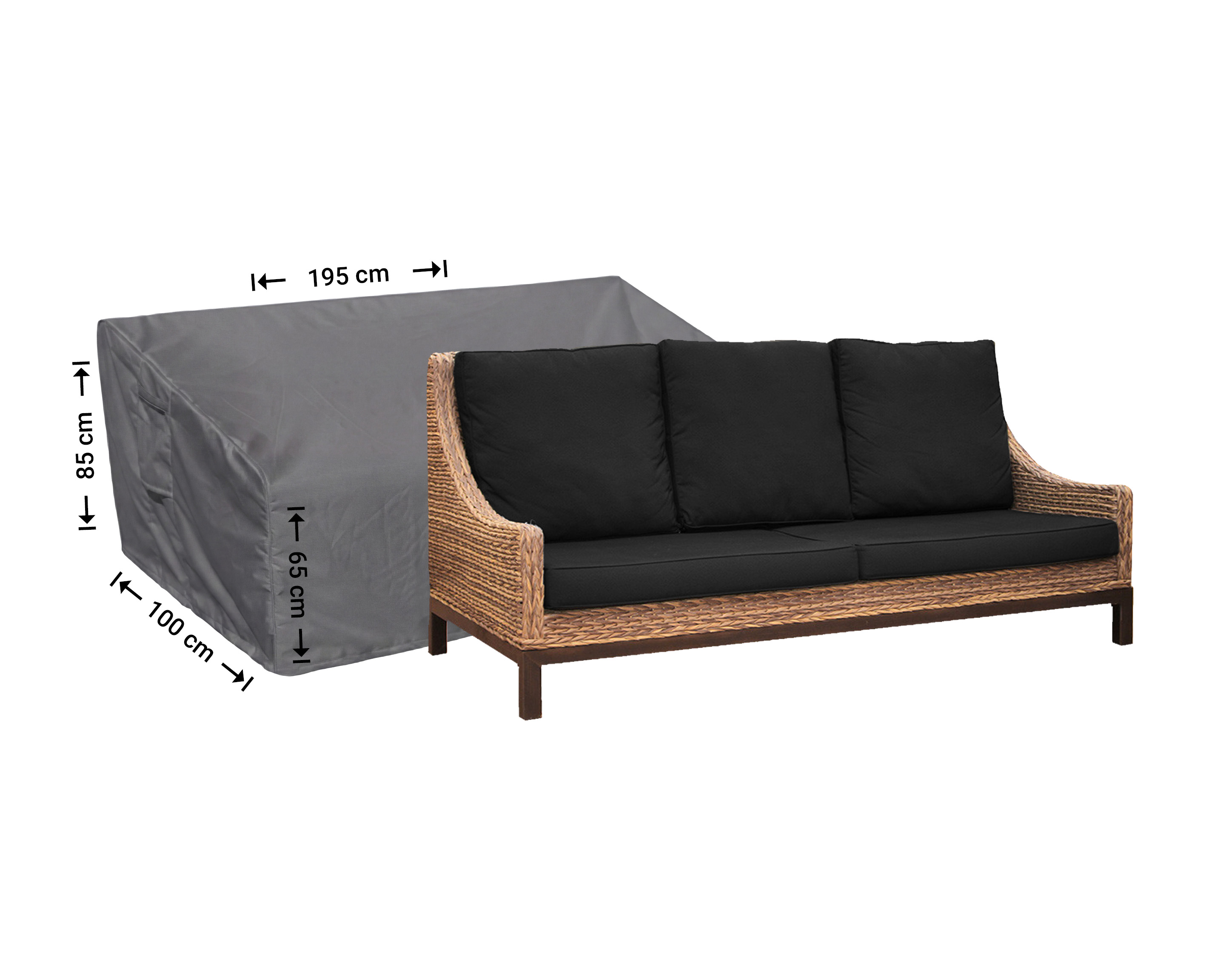 Raffles Covers overtræk loungesofa skråt model