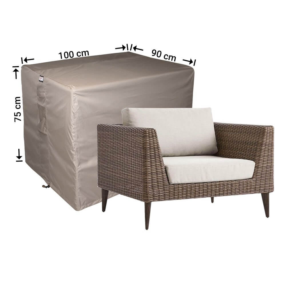 Beschermhoes voor lounge stoel 100 x 90 H: 75 cm