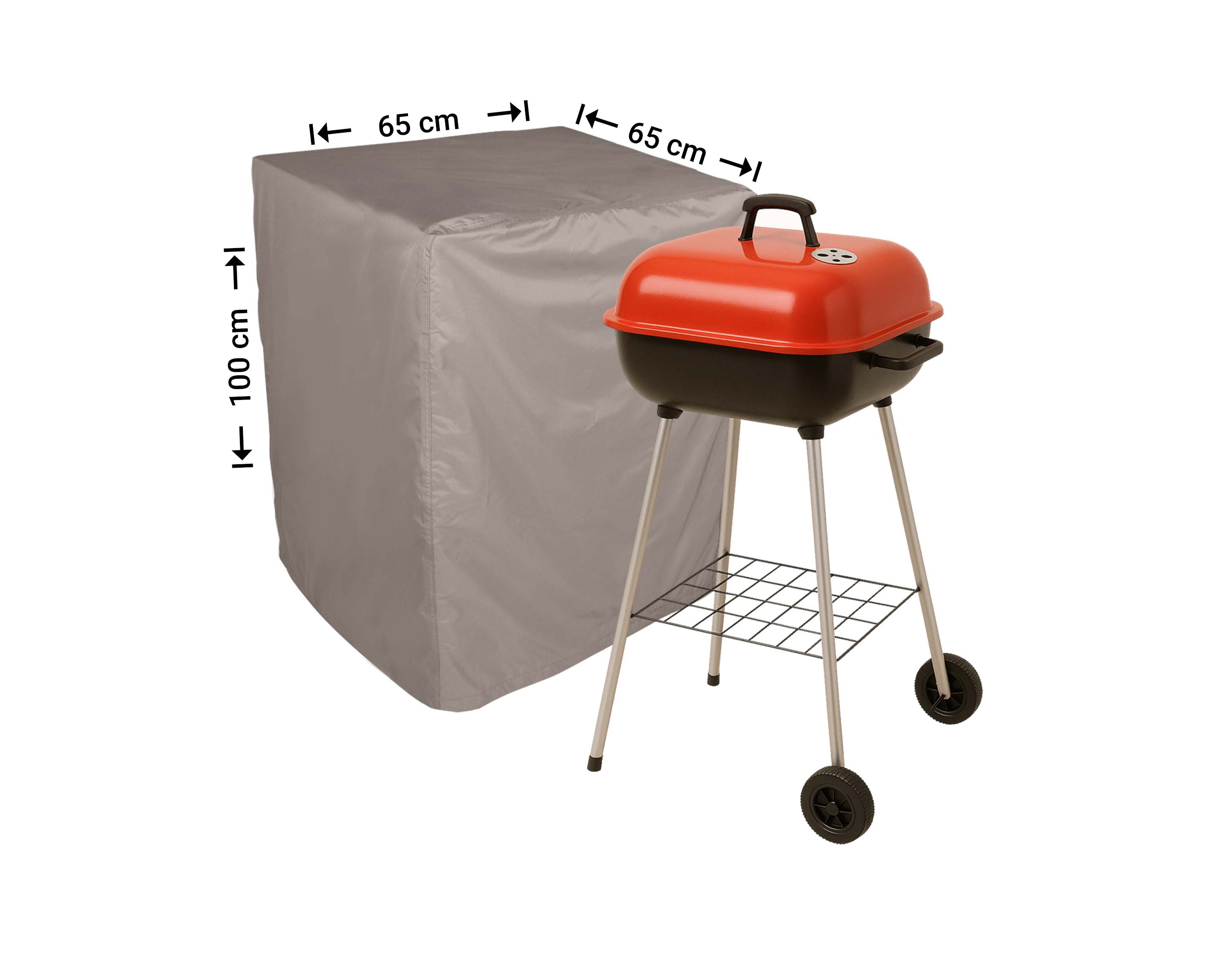 Overtræk til grill 65 x 65 cm, 100 cm højt