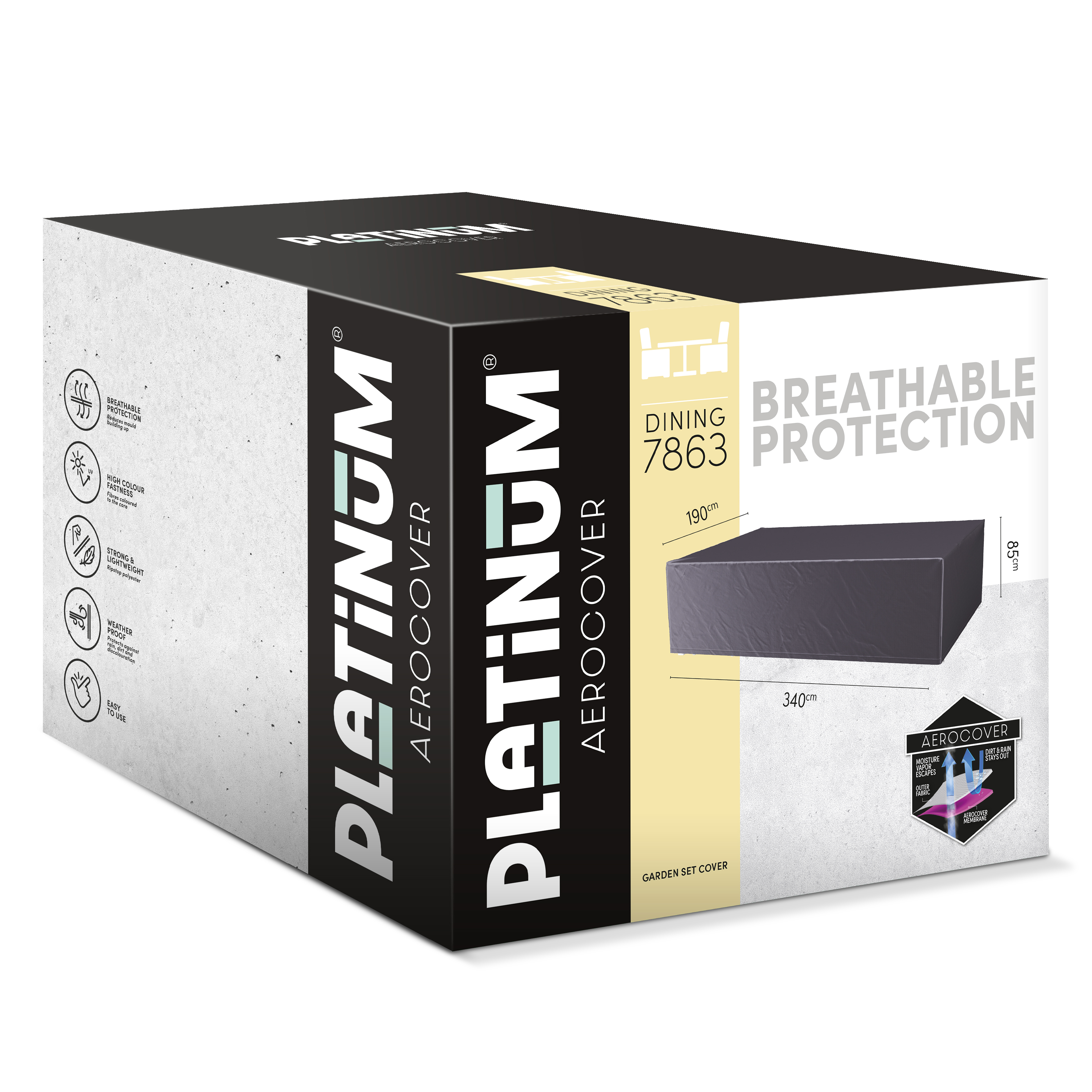 Overtræk til havemøbler 305 x 190 H: 85 cm Overtræk til havemøbler 305 x 190 H: 85 cm