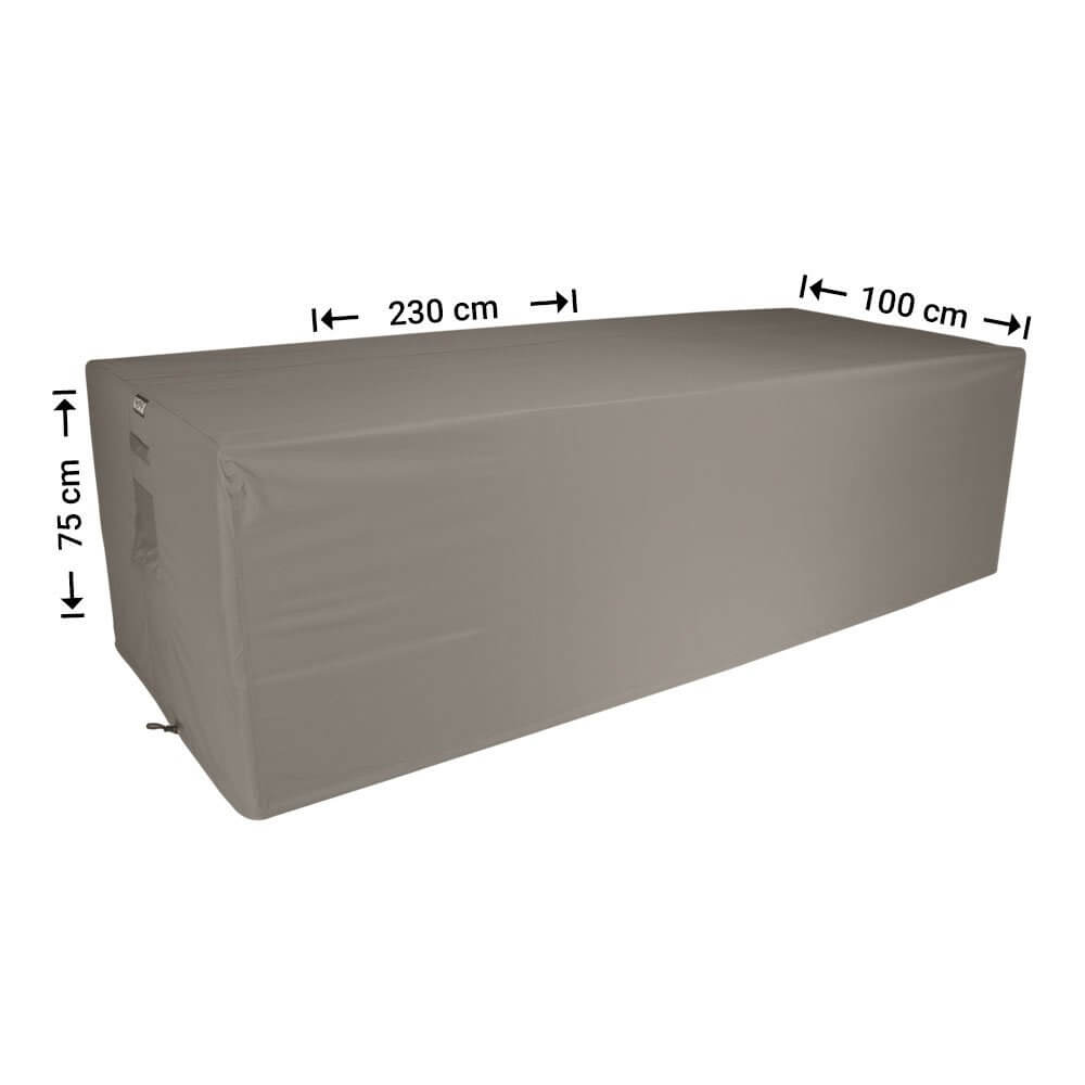 Beschermhoes voor loungebank 230 x 100 H: 75 cm