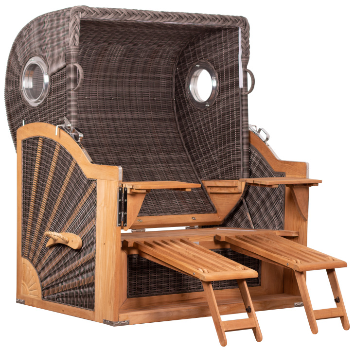 Premium overtræk 143 x 98 H: 153 / 101 cm deVries Strandkurv Seemöwe XL / Måge XLarge