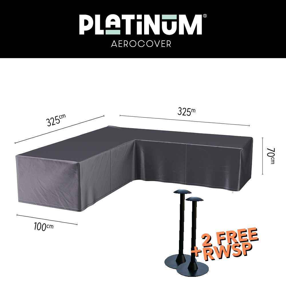 Overtræk til L formet loungesæt 325 x 325 H: 70 cm Overtræk til L formet loungesæt 325 x 325 H: 70 cm