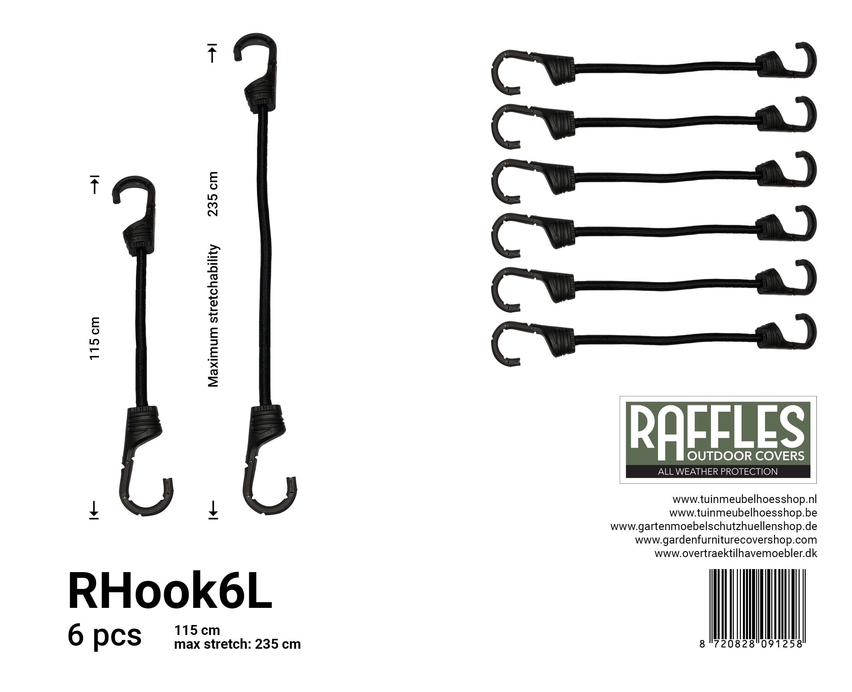 RHook6L_8720828091258 Elastik med kroge 115 / 225 cm
