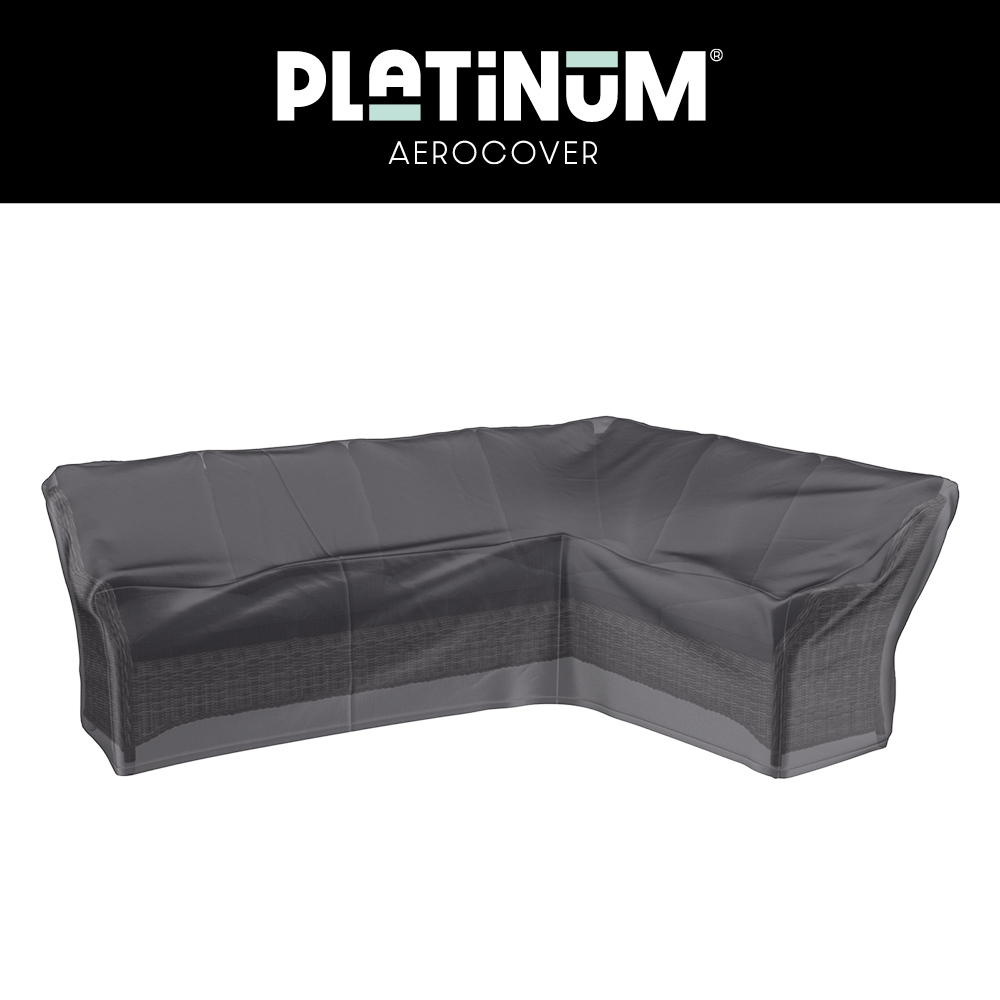 Overtræk 355 x 275 x 100 H: 90/65 cm L-formet loungesofa med høj ryg, højre