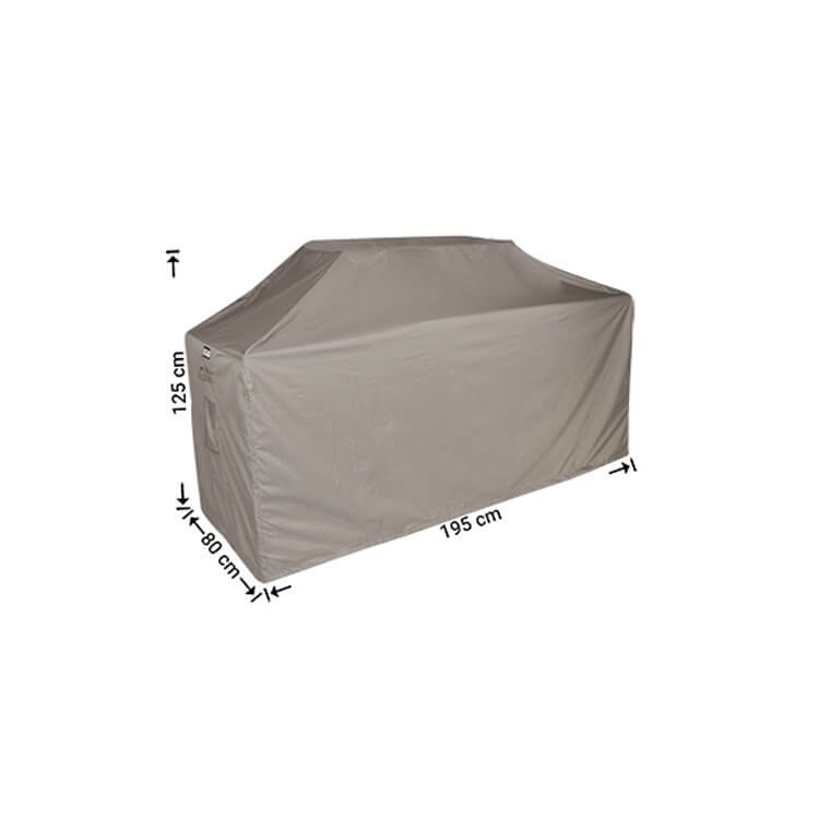 RBBQ195-1zB2t2nJoHxMmS Afdækning til grill 195 x 80 H: 125/115 cm