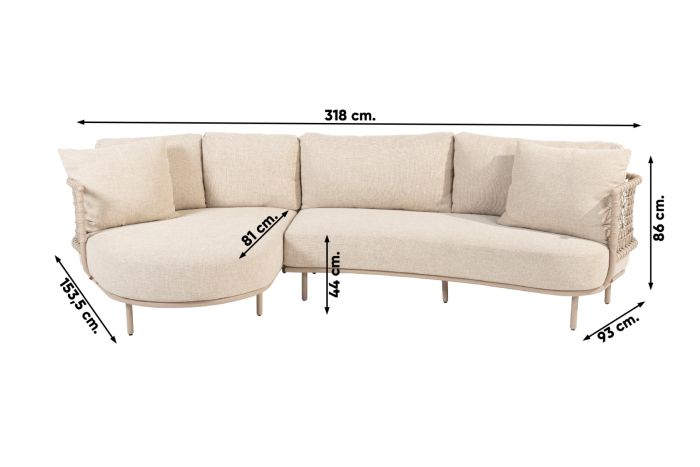 Premium overtræk til Sardinia Lounge-sofa - 4 Seasons Outdoor - 4SO