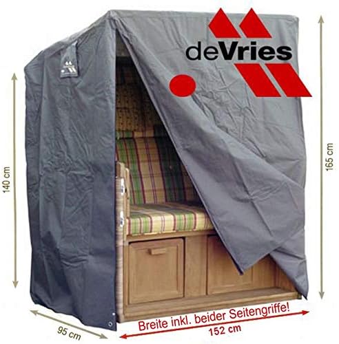 Strandkurvovertræk 152 x 95 H: 165 / 140 cm deVries Classic XXL Strandkurvovertræk 152 x 95 H: 165 / 140 cm deVries Classic XXL