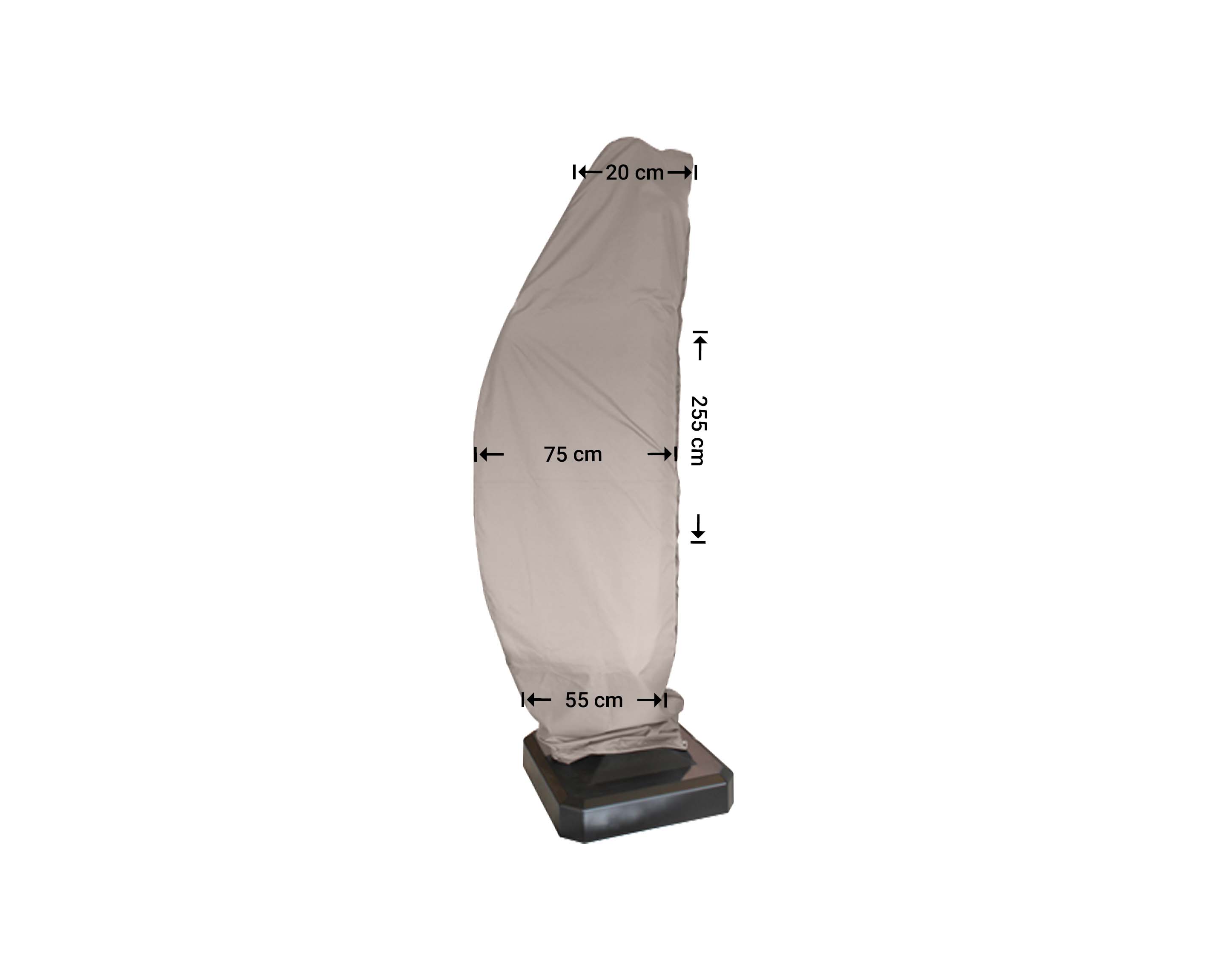 RUC255_8720726723251 Beschermhoes voor zweefparasol 255 cm