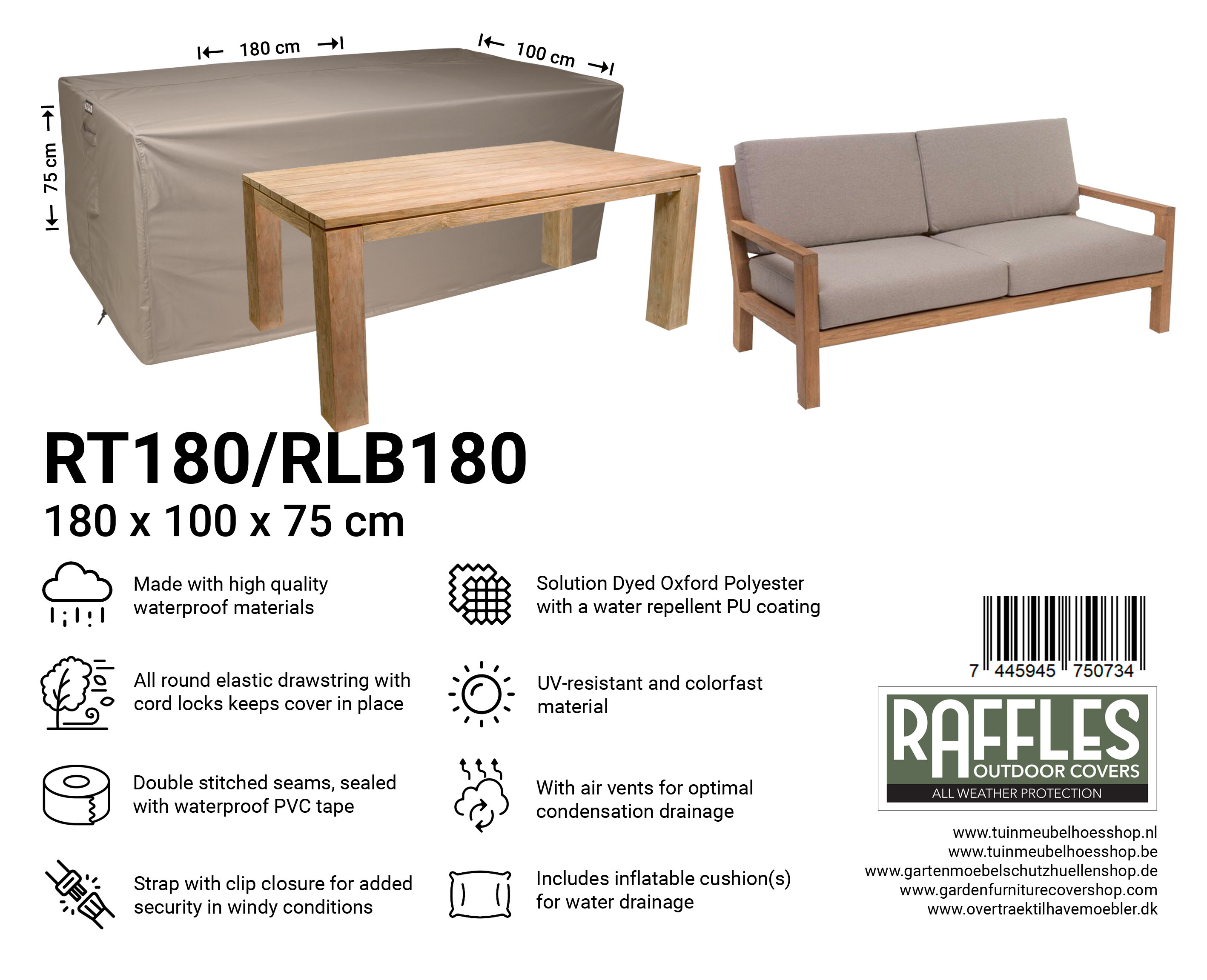 RT180-RLB180_-7445945750734-7445945742722fYkcfPRNXlDZU Rektangulær loungesofa dække 180 x 100 H: 75 cm