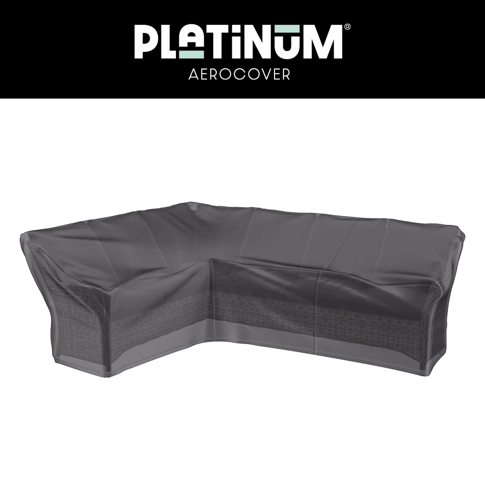 Overtræk 355 x 275 x 100 H: 90/65 cm Hjørnesofa med høj ryg, venstre