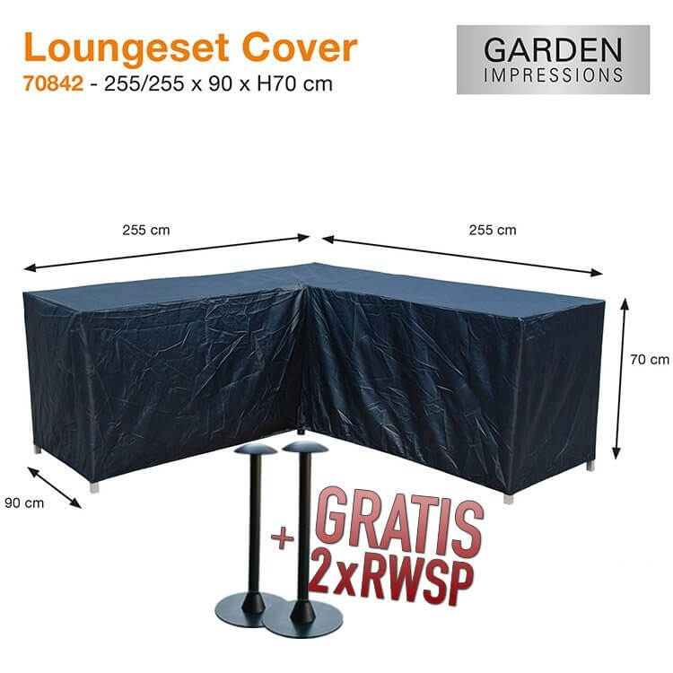 70842-hoek-lounge-stel-afdek-zeil-hoes-antraciet-amb58LGtcNOxFf Lounge hjørnesofa overtræk 255 x 255 x 90 H: 70 cm