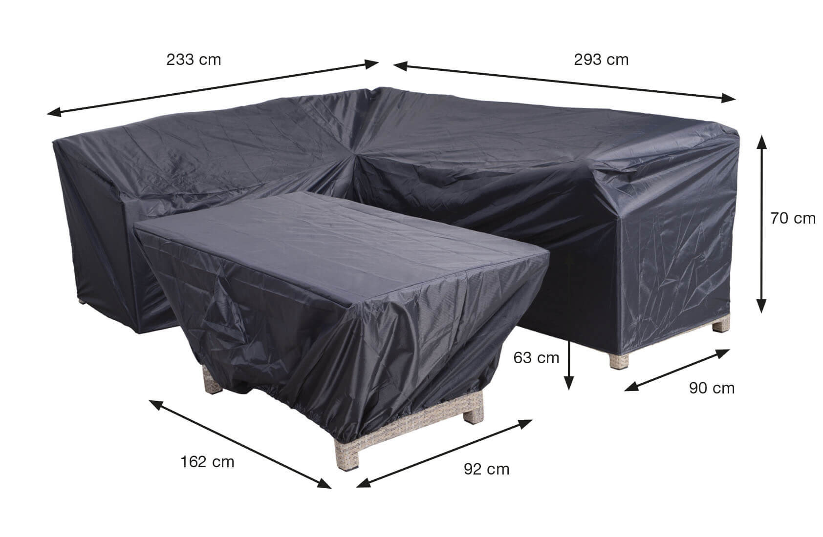 70856_MatenAq3MylVFnTDHn Overtræk til loungesæt høj ryglæn 293 x 233 x 85 H: 90 cm