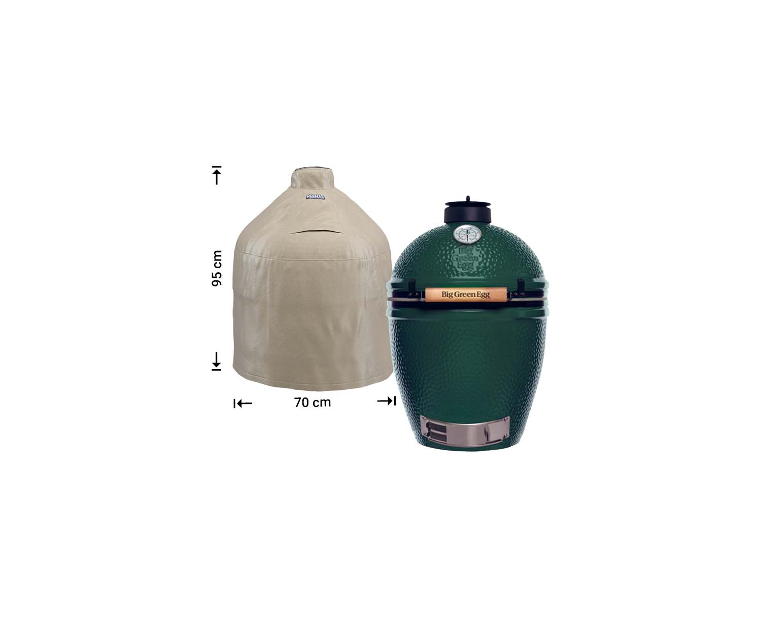 Cover, diameter 70 cm til Big Green Egg Large eller Kamado Cover, diameter 70 cm til Big Green Egg Large eller Kamado