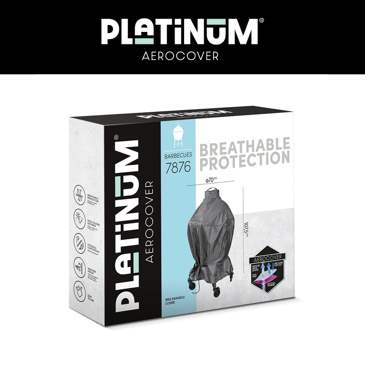 Køb overtræk til grill Ø: 70 cm H: 107,5 cm Køb overtræk til grill Ø: 70 cm H: 107,5 cm