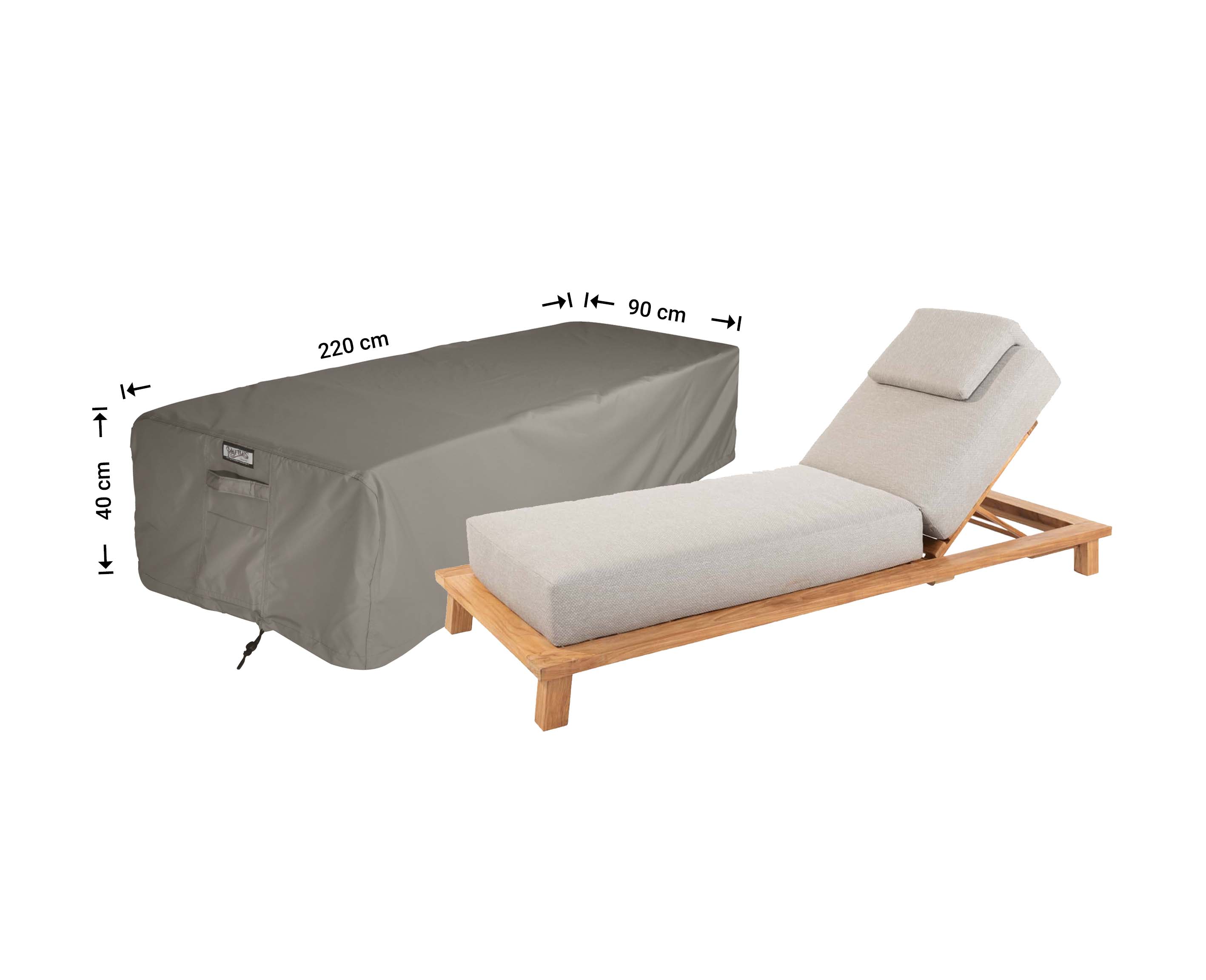 Overtræk til solvogn XL 220 x 90 H: 40 cm Overtræk til solvogn XL 220 x 90 H: 40 cm
