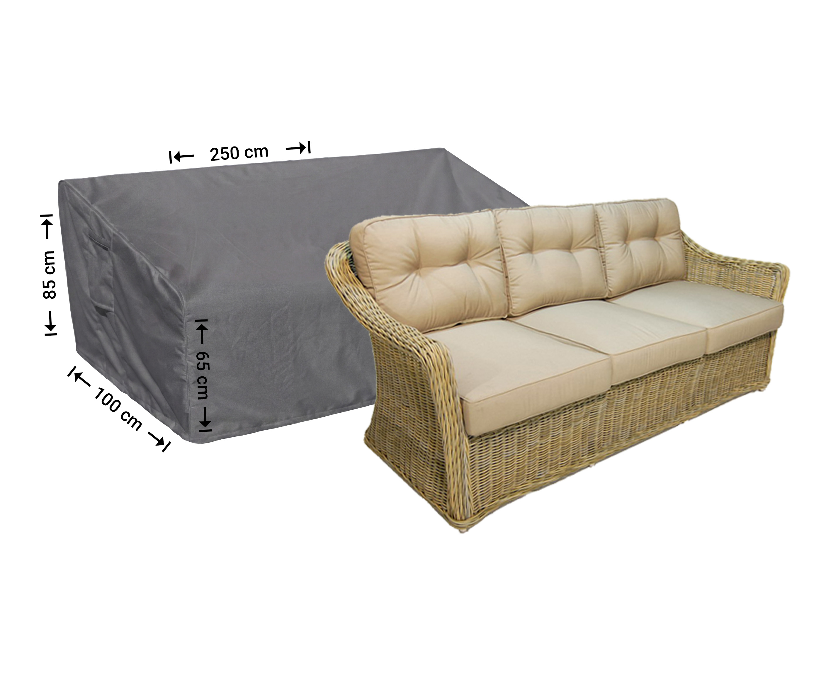 Raffles Covers overtræk loungesofa skråt model