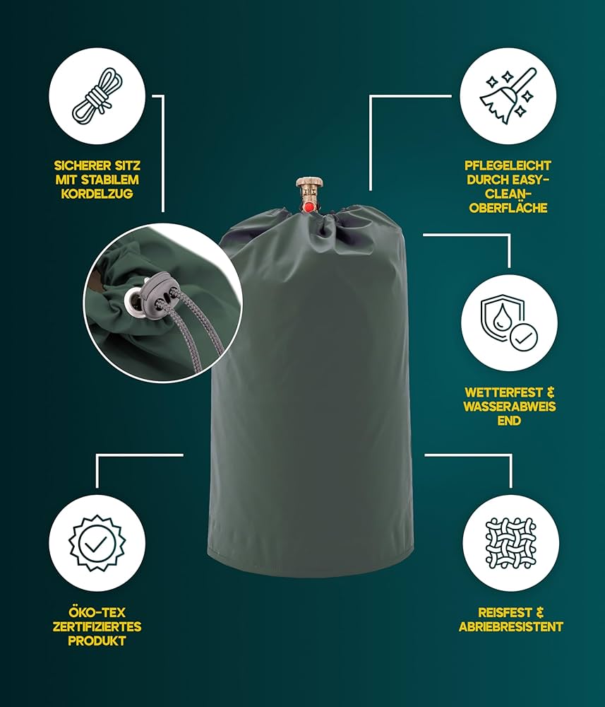 Overtræk til 5 kg gasflaske Ø24, H: 33 cm