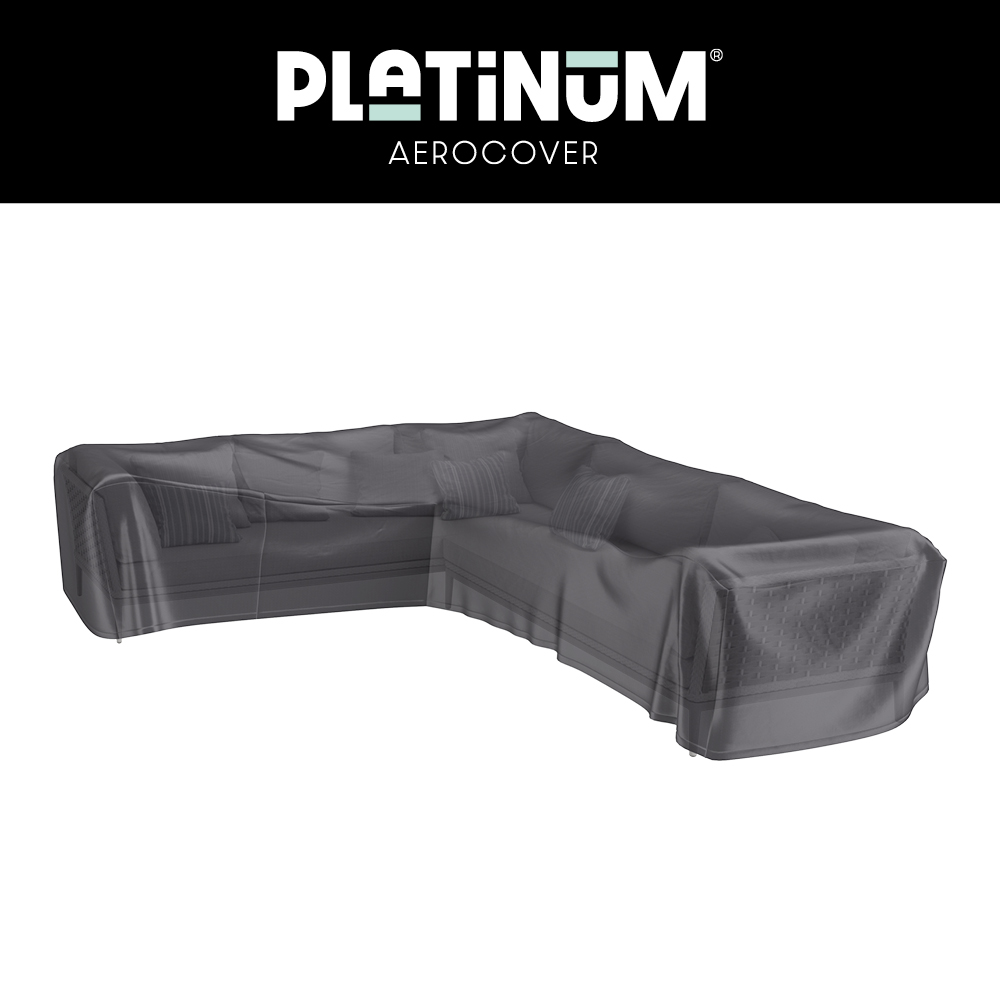 Hjørnesofa overtræk 400 x 300 cm - Platinum AeroCover 8001