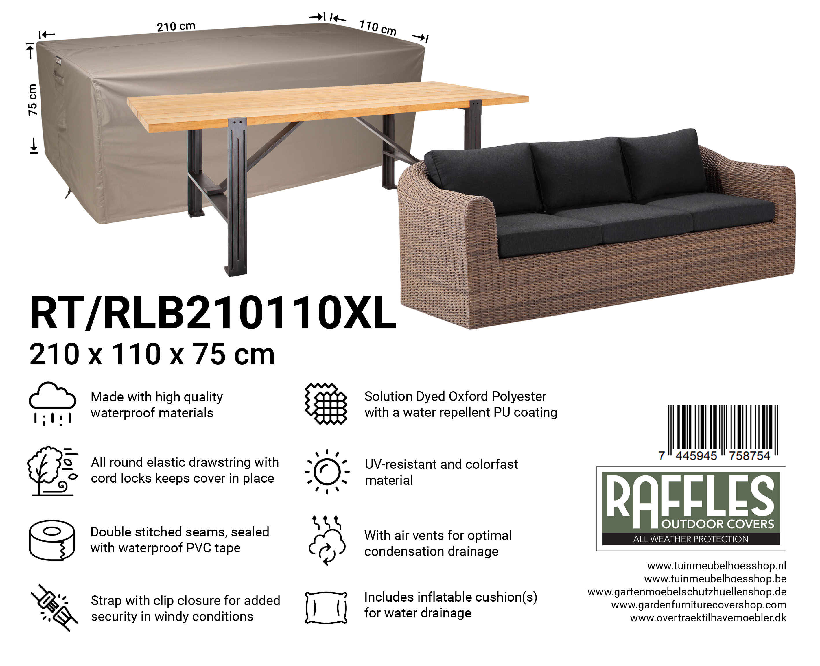 RT210110XL-RLB210110XL_7445945758754-7445945759737j5k1TqTwxrkcL Betræk til rektangulær havebord 210 x 110 H: 75 cm